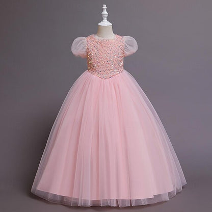 Sequin Party Flower Girl Girls' Kids Dress