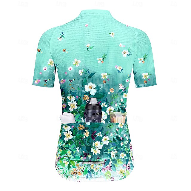 Women's Cycling Jersey Graphic Gradient Floral Botanical