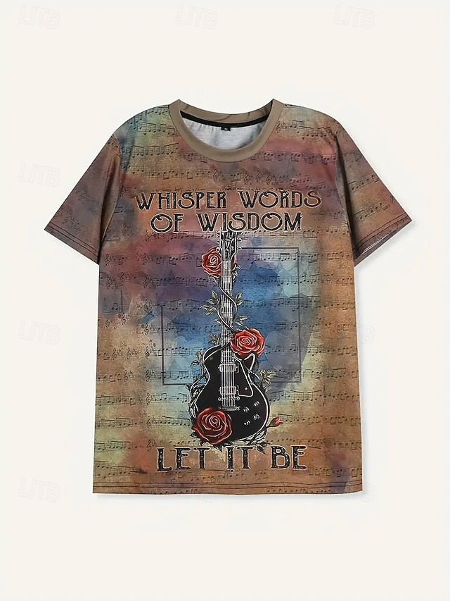 Women's T Shirt Summer Tops Print Graphic Flowers Classic