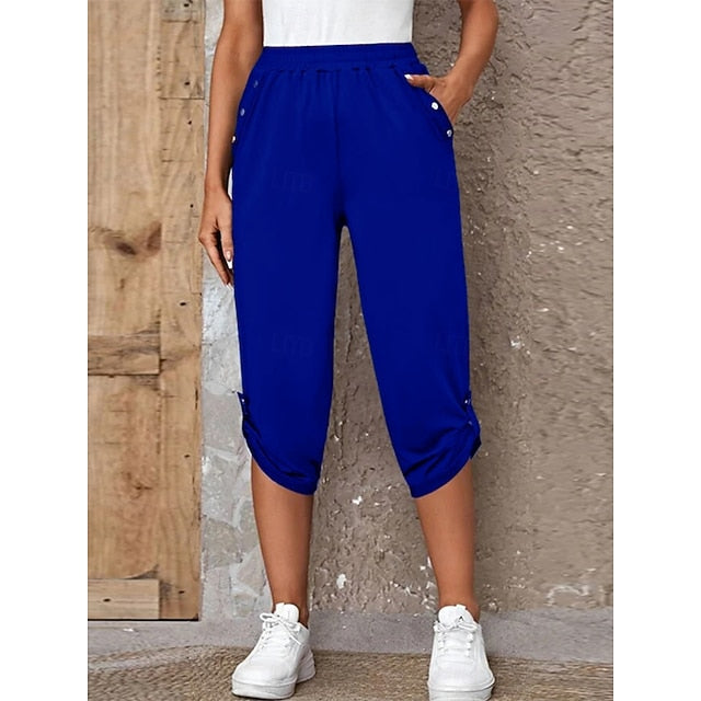Women's Sweatpants Capri Pants Chinos Vacation Fashion