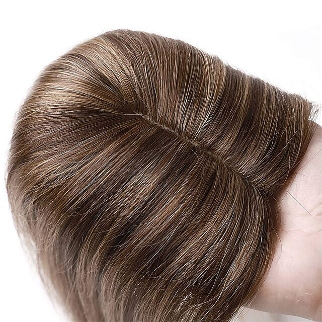 6 Inch 100% Remy Human Hair Silk Base Top Hairpiece for Women