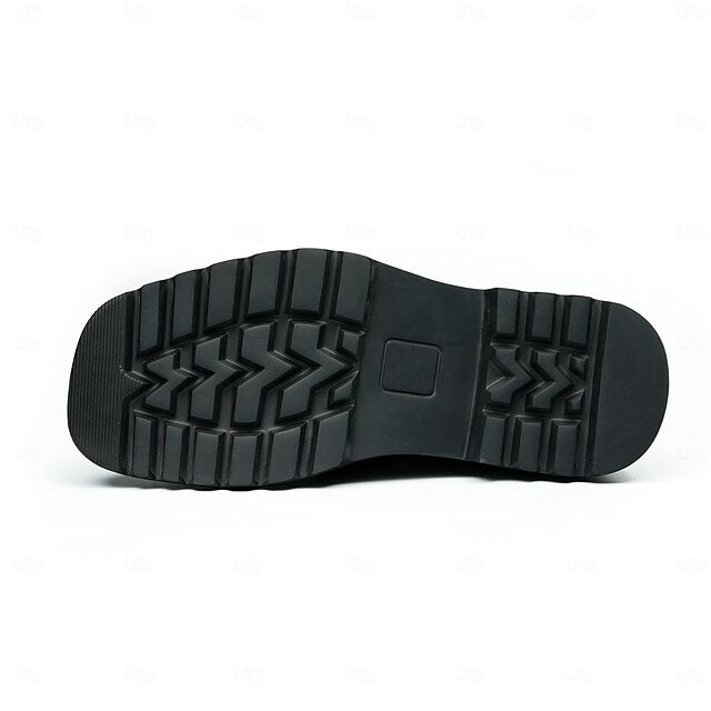 Loafers Leather Men's Suede Business Cowhide -Classic