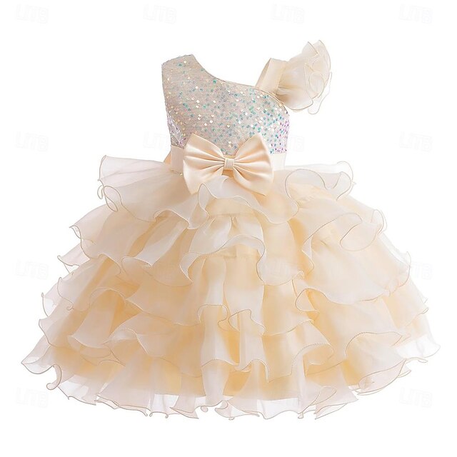 Party Kids Flower Gown Pageant Ball Wedding Dress Girls Ruffle