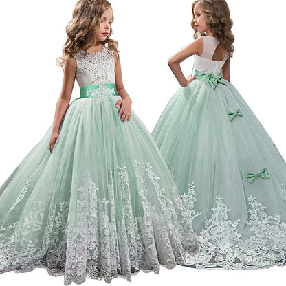 Sleeveless Kids Girl Girls' Dress Flower Wedding