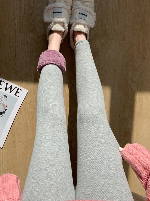 Women's Fleece Lined Leggings Fleece Pants Leggings Fashion