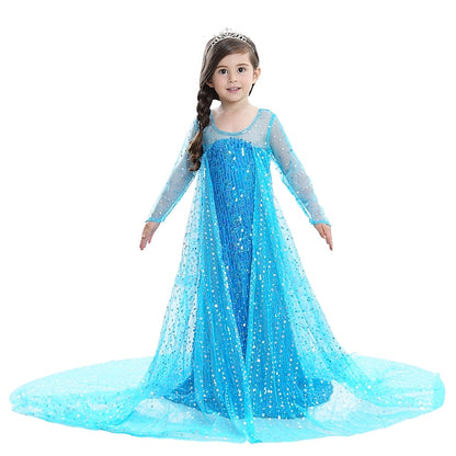 Princess Elsa Movie Dress Girls' Flower Frozen Girl