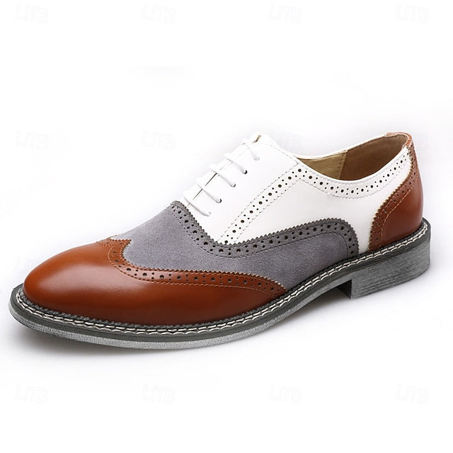 Spectator Wingtip Gatsby-Inspired Shoes Men's Oxford in