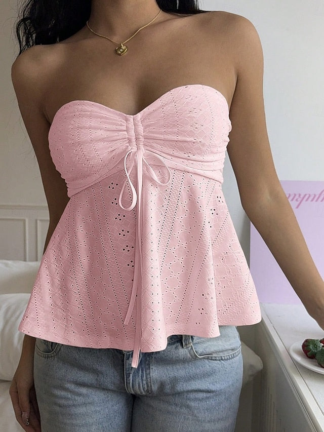 Women's Camisole Tank Top Solid Color Elegant Daily Stylish