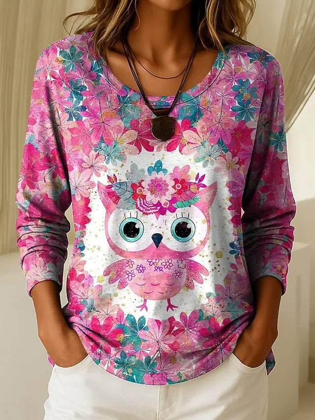 Women's T Shirt Print Floral Graphic Plants Fashion Casual