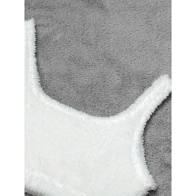 Solid Fuzzy Lounge Set Warm Tank Crop Top & Elastic