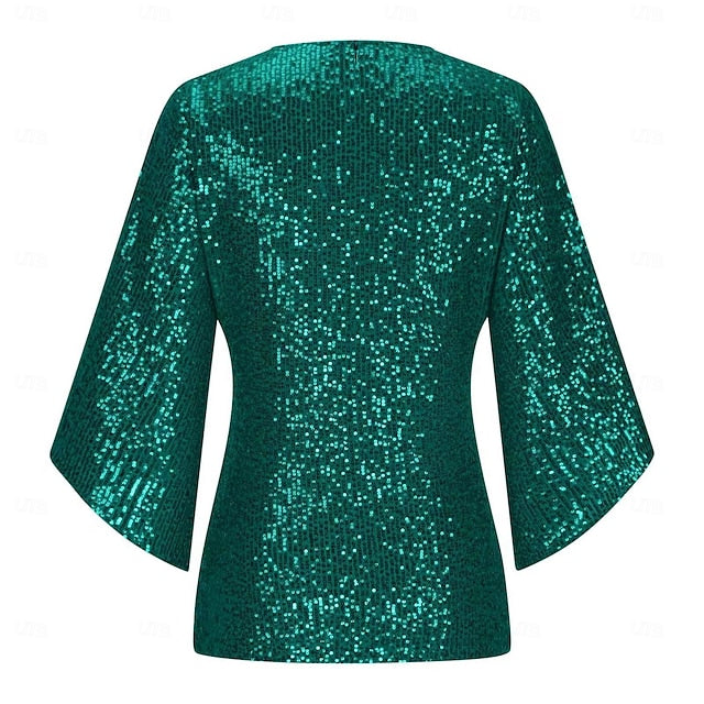 Retro Vintage Roaring 20s 1920s Shirt The Great Gatsby Sequins