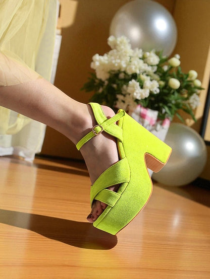 with Strap Platform Pink Sandals - Suede Hot Women's Ankle