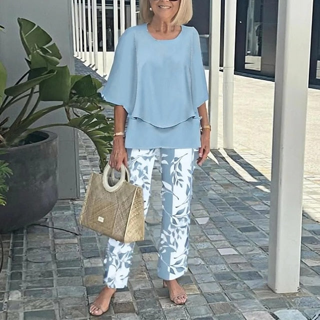 Women's 2 Pieces Fashion Streetwear Daily Pants Sets Half