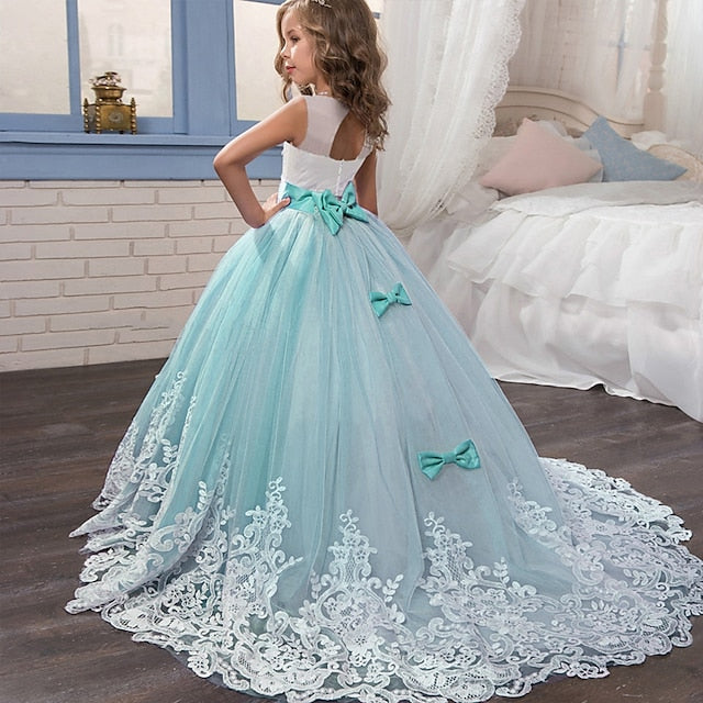 Girl Girls' Formal Lace Flower Dress
