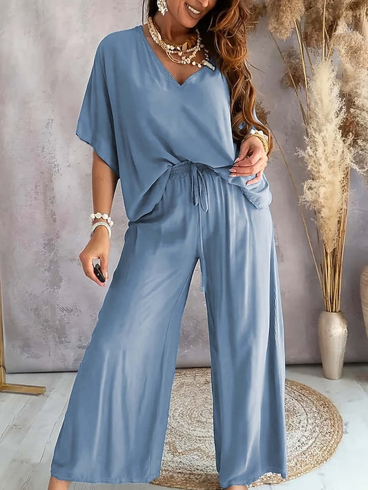 Women's Loungewear 2 Pieces Casual Comfort Pure Color