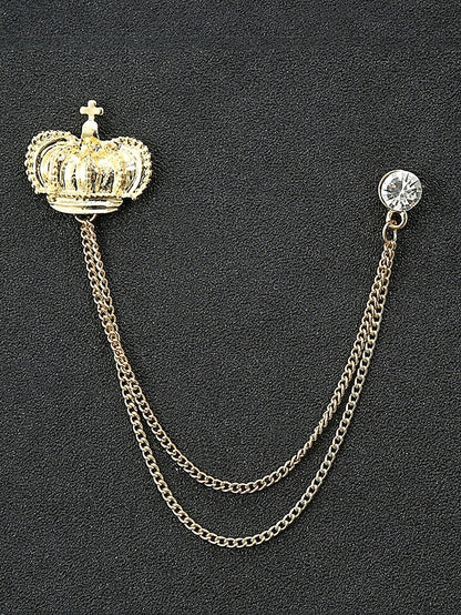 Elegant Pins Reindeer – Men's Alloy Christmas Collar