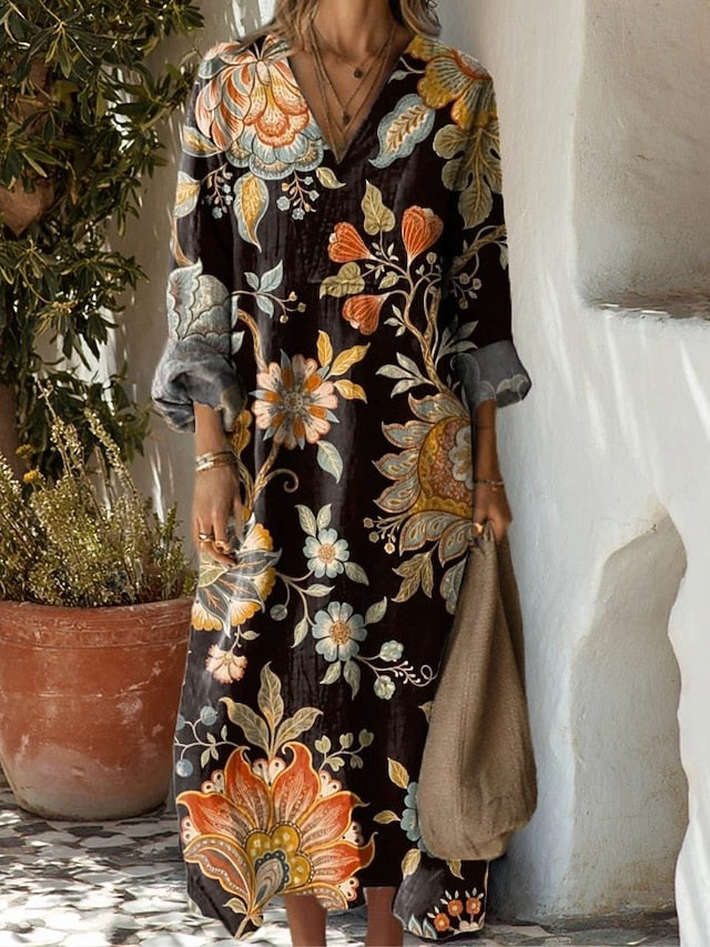 Women's Midi Dress Sundress A Line Dress Vacation Casual