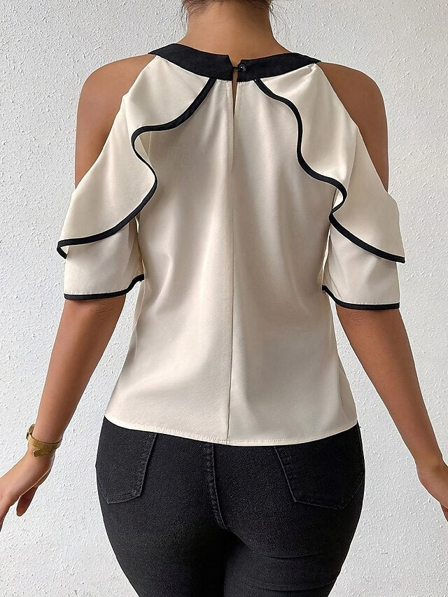 Women's Camisole Tank Top Solid Color Stylish Casual Short