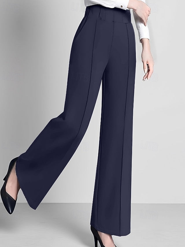 Women's Wide Leg Chinos Streetwear Casual Full Length