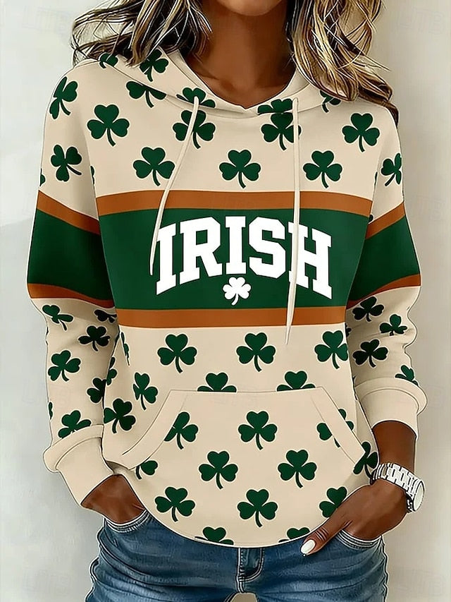 St. Patrick Women's Pullover Hoodie Sweatshirt Graphic
