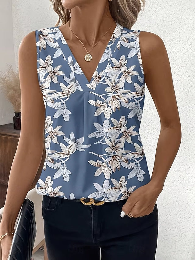 Women's Tank Top Floral Graphic Elegant Vintage Tropical