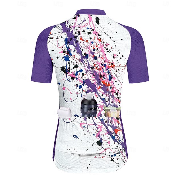 Women's Cycling Jersey Graphic Polka Dot Gradient Short