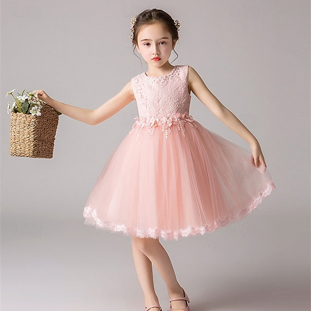 Kid's Girls' Princess Dress Girl Flower