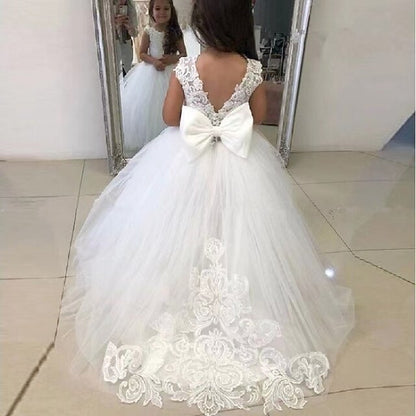 First Girls' Communion Girl Dress Flower Party