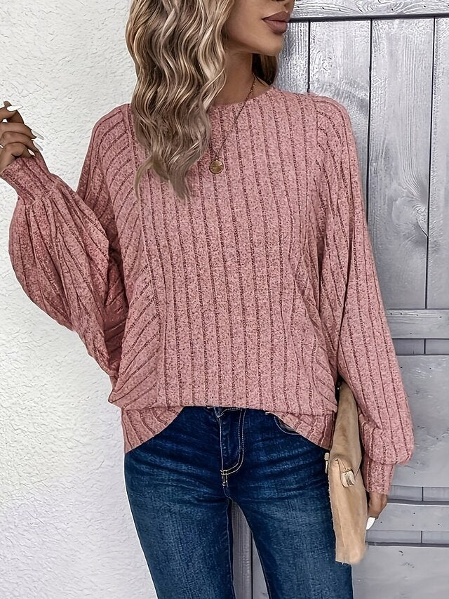 Top Women's Color Fashion Tee Solid Classic T Stylish Shirt