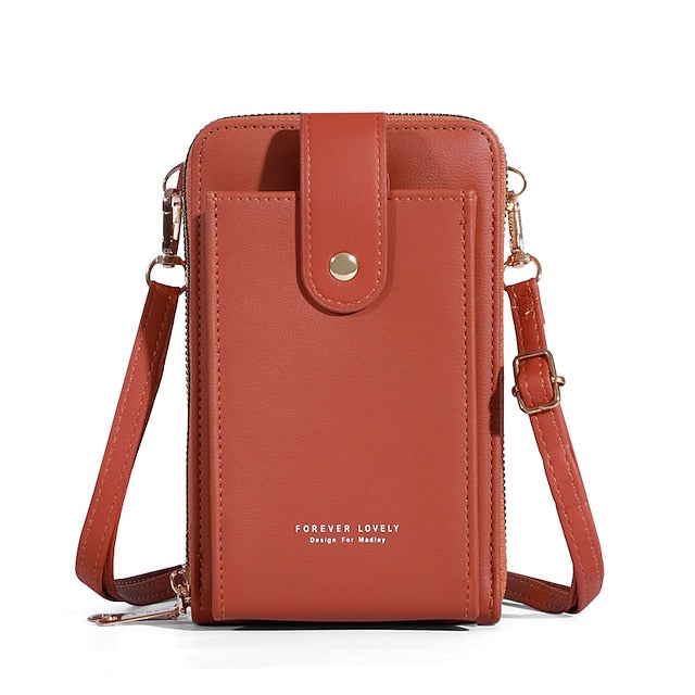 Mobile Phone PU Women's Bag Shoulder Crossbody