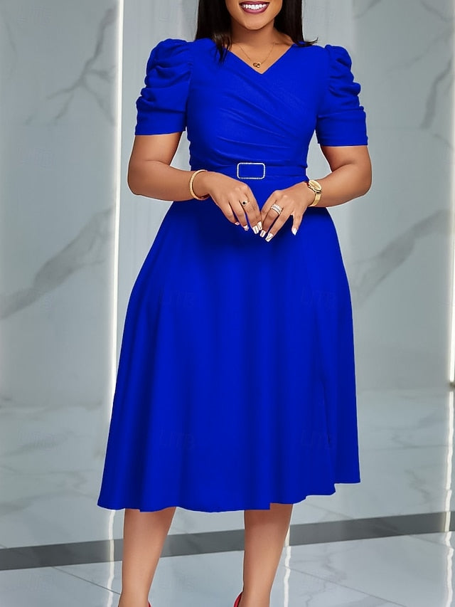 Women's Midi Dress Black Dress Party Dress Elegant Fashion