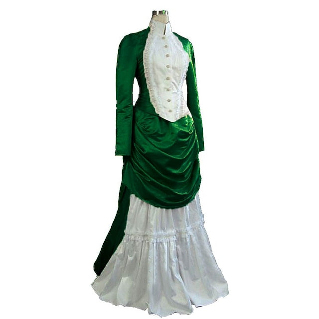 Top Dress Victorian 1910s Edwardian Floor Length Dress Outfits