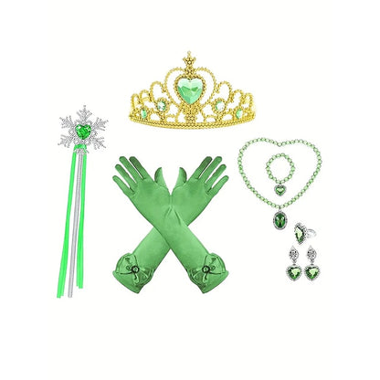 Theme Party Princess Fairytale Girl Frozen Anna Flower Dress