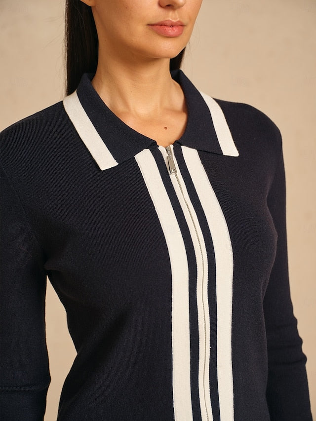 Women's Golf Jacket Black Long Sleeve Top Ladies Golf