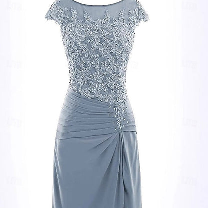 of Bride Elegant Trumpet Mother the Mermaid Dress / Simple Crew