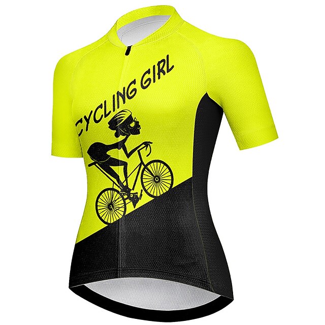 Women's Cycling Jersey Graphic Letter & Number Funny