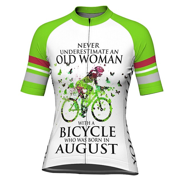 Women's Cycling Jersey Graphic Butterfly Funny Short Sleeve