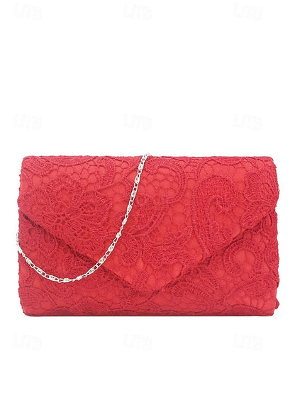 Women's Clutch Lace Chain Bag Evening with Strap