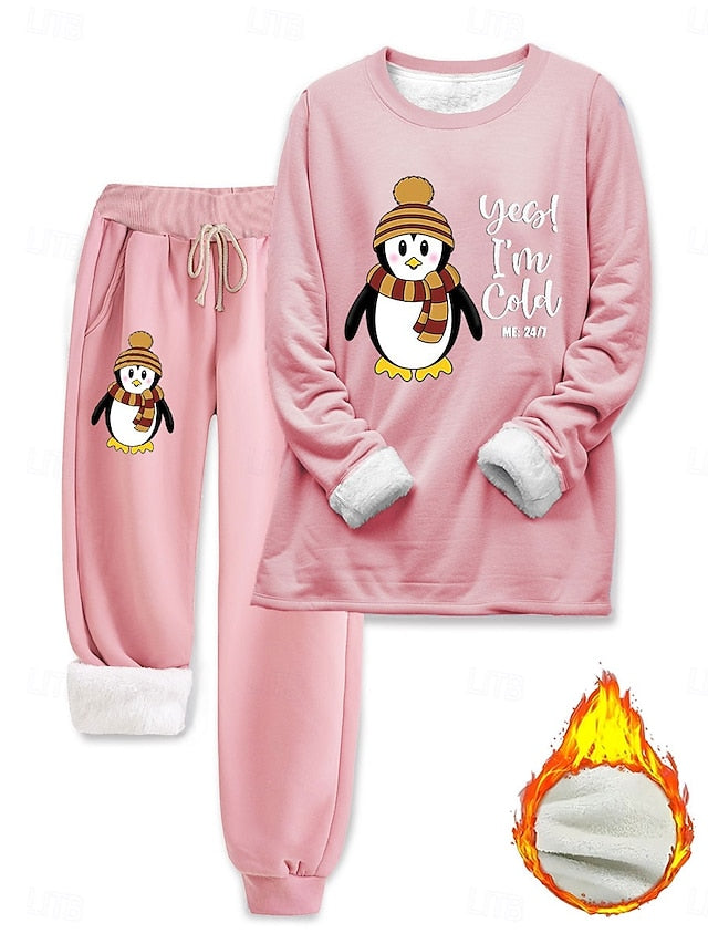 Women's Two Piece Sets Tracksuit Pants Sets Long Sleeve