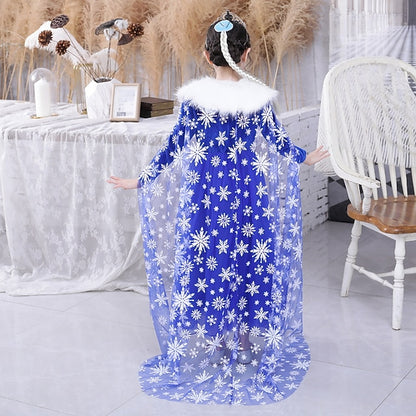 Elsa Flower Party Frozen Dress Theme Fairytale Girl Princess