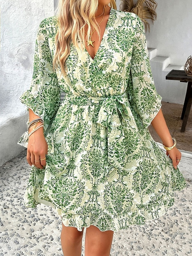 Women's Mini Dress Casual Dress Floral Dress Summer Dress