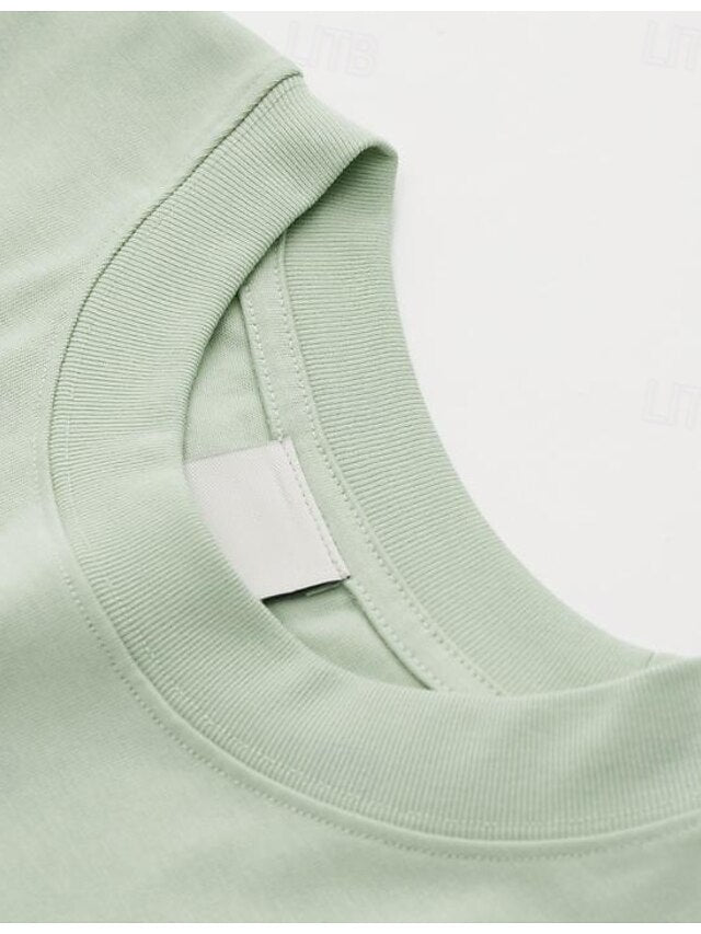 Women's Oversized T Shirt Tee 100% Cotton Solid Color