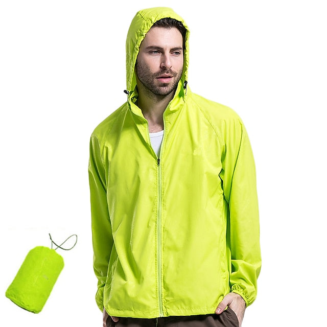 Women's Men's Waterproof Hiking Raincoat UPF 50+ UV