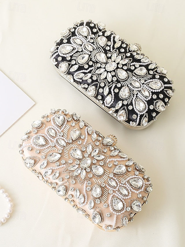 Clutch Bag Women's Crystal-Embellished