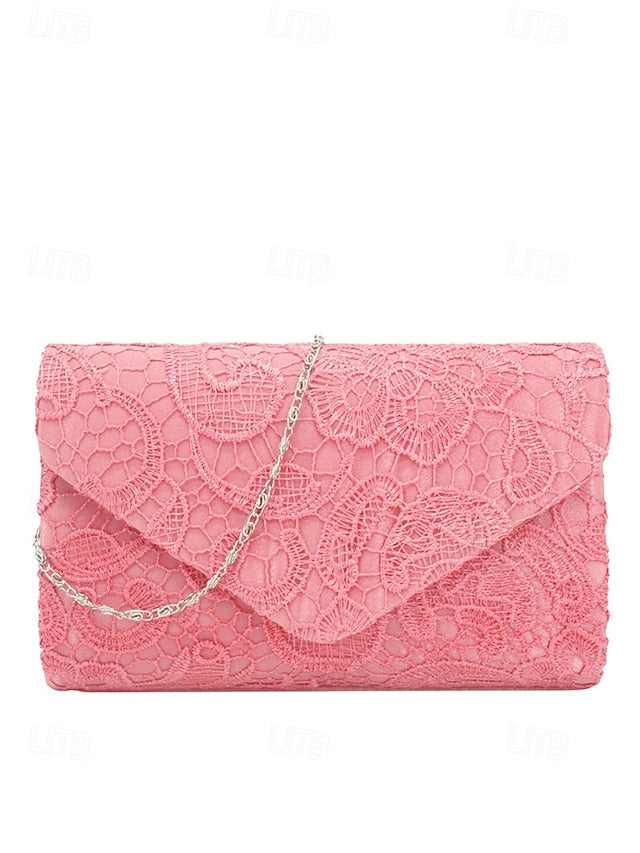 Women's Clutch Lace Chain Bag Evening with Strap