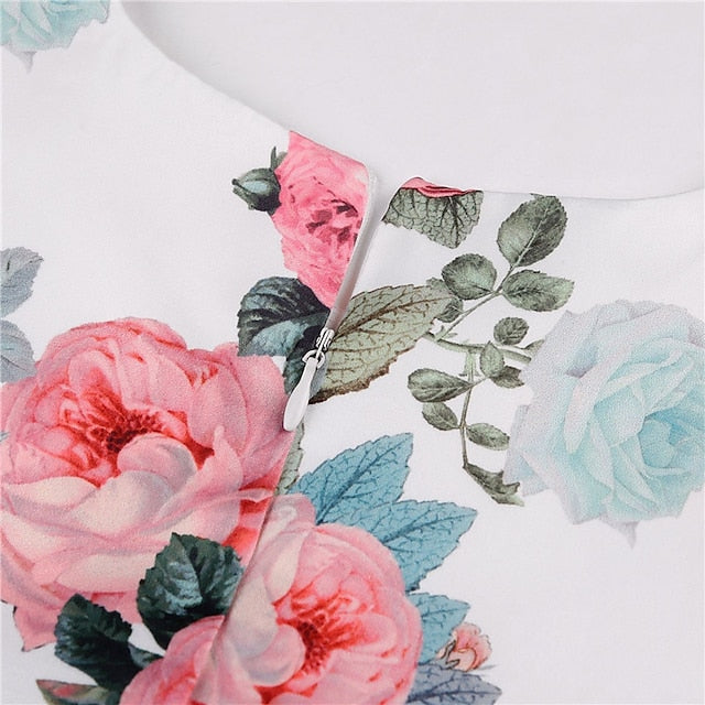 Dress Short Sleeve Flower Kids Girls' Party Floral