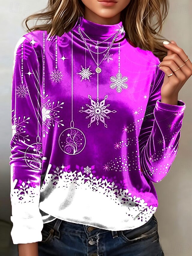 Valentine's Day Women's Tunic Tee Print Graphic Polka