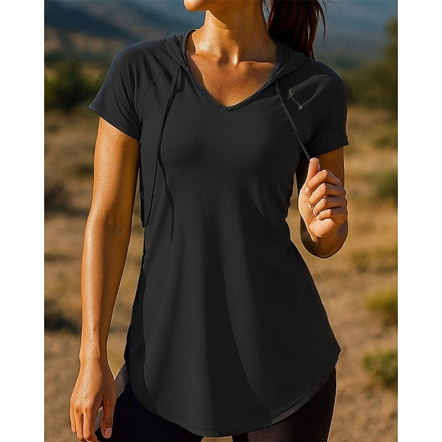 Running Tee Short Tshirt Women's Shirt Sleeve Top