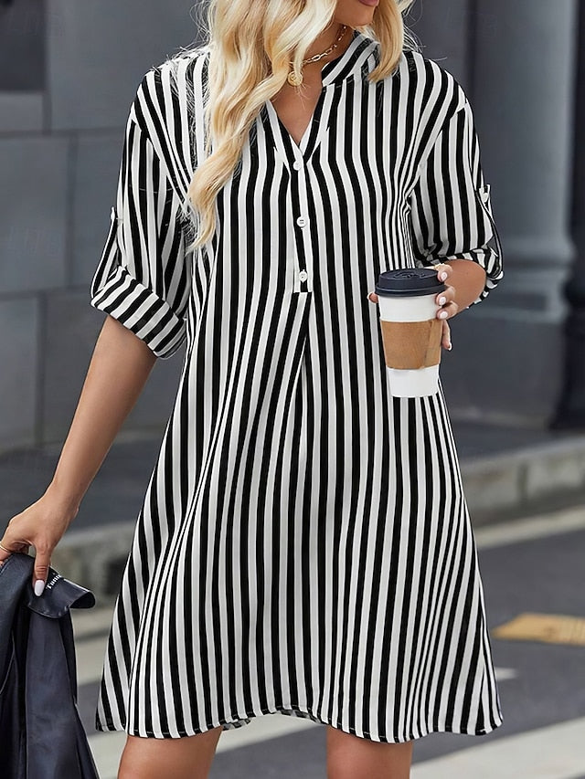 Women's Mini Dress Shirt Dress Casual Dress Summer Dress