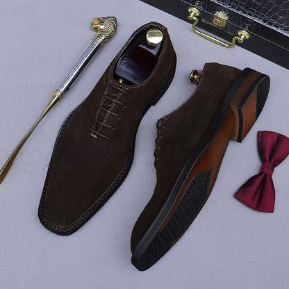 Leather Oxford Cowhide Suede Genuine Shoes Men's